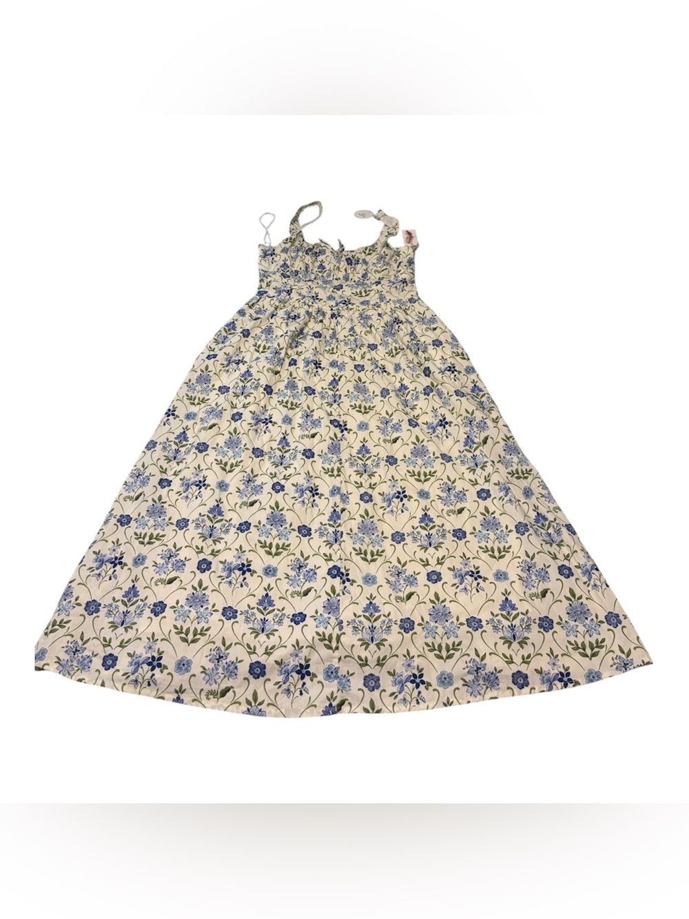 Jessica Simpson Blue and Cream Floral Sundress Top